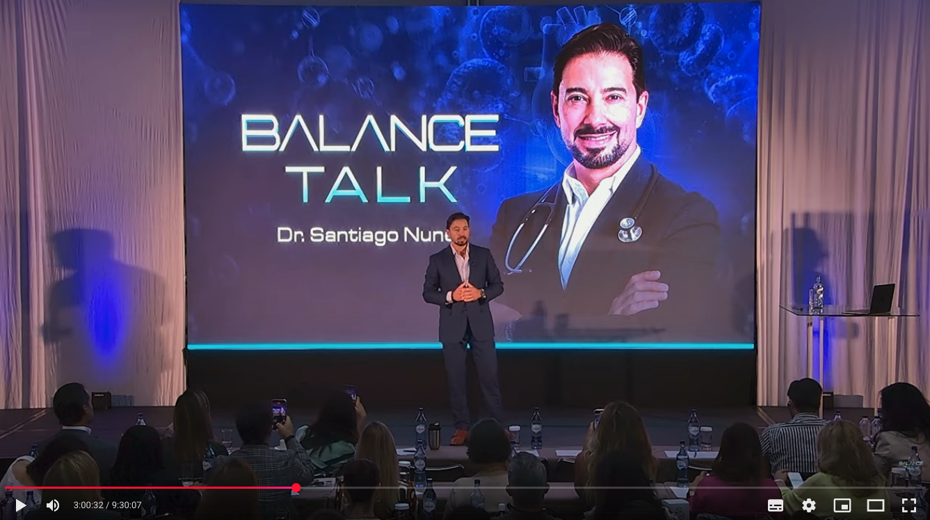 Dr. Santiago Nunes apresentando no Balance Talk 2025 - Acesso ao conteúdo completo em vídeo